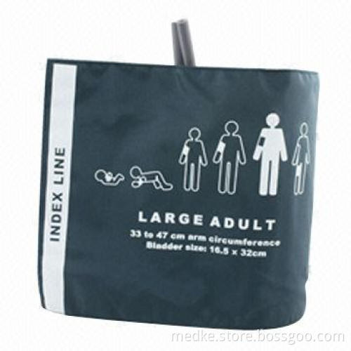Large Adult Reusable NIBP Cuff, Double Tube Blade